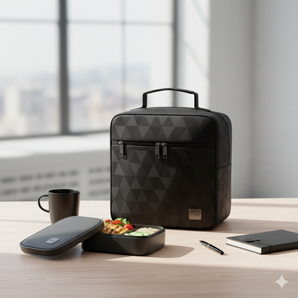 Tilsso Executive Black – Men’s Premium Insulated Lunch Bag