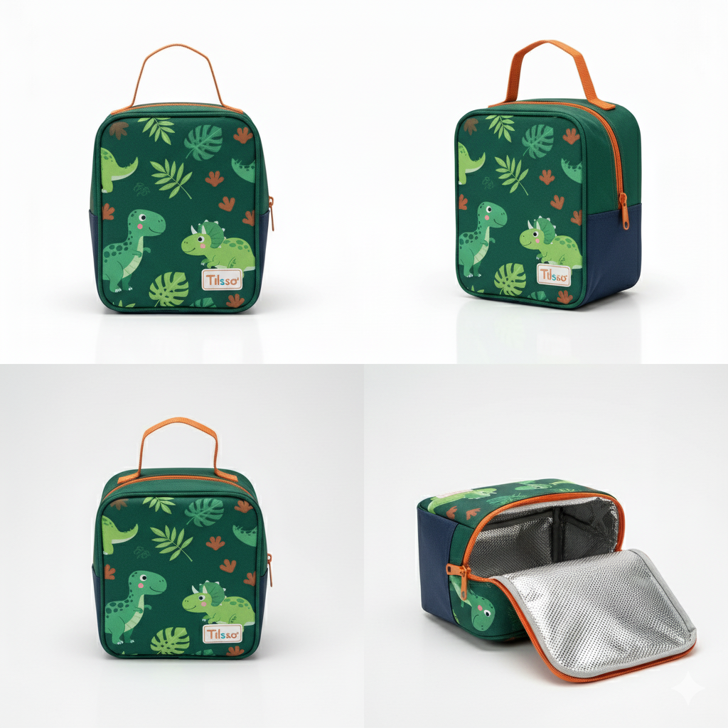 Tilsso Dino Explorer – Insulated Kids Lunch Bag